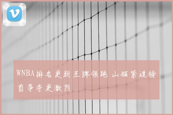 WNBA排名更新王牌领跑 山猫紧追榜首争夺更激烈