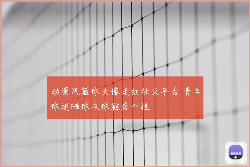 动漫风篮球头像走红社交平台 青年球迷晒球衣球鞋秀个性